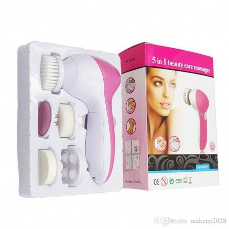 Perie Electrica Ingrijire Piele, Beauty Care Massager, pentru Fata si Corp,  5x Capete de Schimb, 2x Trepte de Viteza, Fara Fir