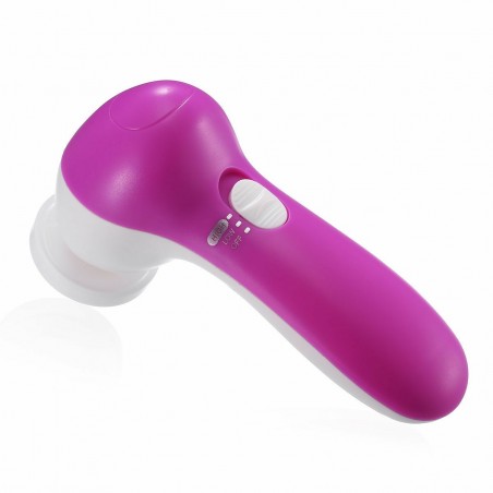 Perie Electrica Ingrijire Piele, Beauty Care Massager, pentru Fata si Corp,  5x Capete de Schimb, 2x Trepte de Viteza, Fara Fir