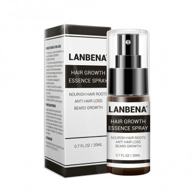 Spray, Lanbena, Growth Essence, against Hair Loss, 100% Natural, Treatment 1 month (1 bottle 20ml)