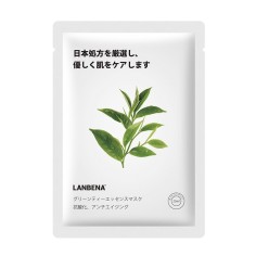 Masca de Fata, Lanbena, cu Ceai Verde, Efect Calmant si Antioxidant, Anti-Cearcane si Fermitate, 25ml