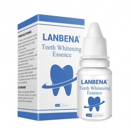 Concentrated Essence, Lanbena, for Teeth Whitening, 100% Natural, Immediate Effect, 10ml