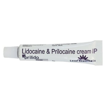 Anesthetic Cream, Yash, Prilido, for Tattoos or Cosmetic Procedures, Lidocaine and Prilocaine, 5gr