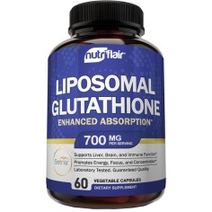 Food Supplement, Nutriflair, Liposomal Glutathione, Antioxidant Effect, Vegan, Lactose-free, 700mg/portion, 60 capsules