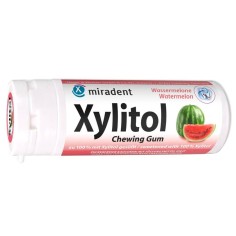Chewable Tablets, Miradent, Xylitol, Against Bad Breath, Watermelon Flavor, 30 pcs