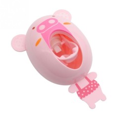 Dispenser, Ecoco, Baby Pig, Pasta de Dinti, Prindere Ventuze, Aderenta Puternica, Marime Universala, Model Porc