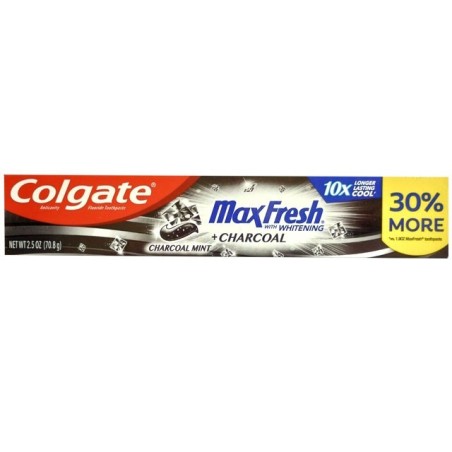 Toothpaste, Colgate, MaxFresh Charcoal, Teeth Whitening with Activated Charcoal, 70.80gr