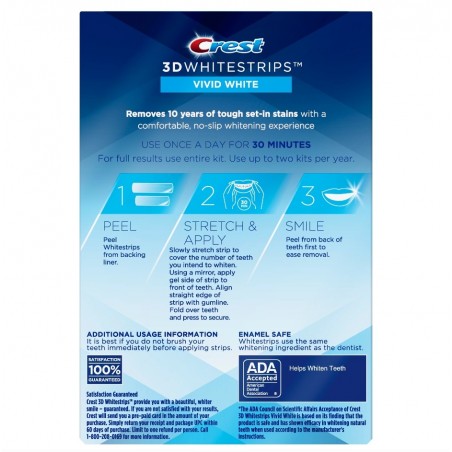 Crest Whitestrips 3D Classic Vivid – Box 12 Envelopes