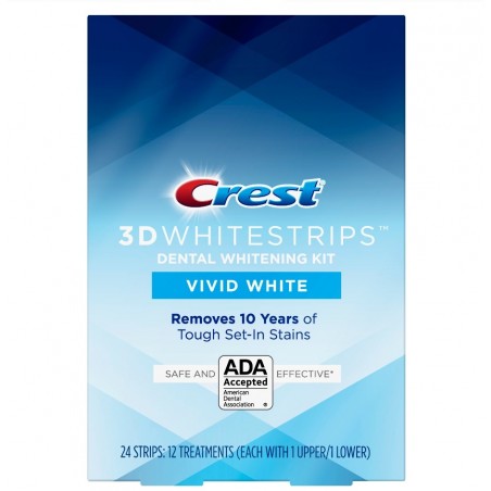 Crest Whitestrips 3D Classic Vivid – Box 12 Envelopes