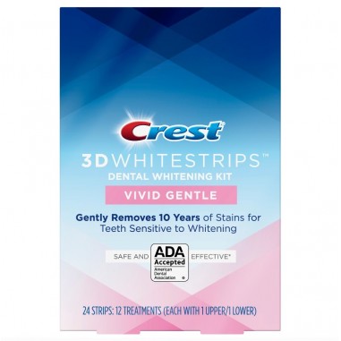 Crest Whitestrips 3D Vivid Gentle - Box of 12 sachets