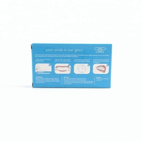 Teeth Whitening Strips, Glory Smile (without peroxide), Box of 14 sachets (28 strips)