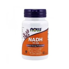 Supliment Alimentar, Now Foods, NADH, Nicotinamida, Efect Antioxidant Puternic, 10mg, 60 capsule