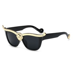 Ochelari de Soare, Zamo®, Verona Advertising, Protectie UV400, Model Cat-Eye, Rama Neagra, Lentile Negre