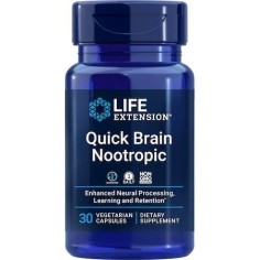 Food Supplement, Life Extension, Quick Brain Nootropic, Stimulates Neurological Connections, 30 capsules