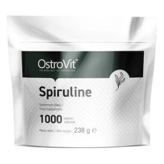 Food Supplement, OstroVit, Spirulina, Restores and Maintains Acid-Base Balance, 1000 mg, 1000 tablets