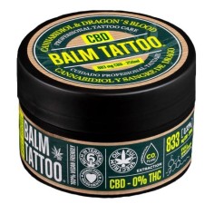 Unt de Corp, Balm Tattoo, Dragon's Blood Yellow, pentru Vindecarea Tatuajelor si Mentinerea Culorilor, Formula Vegana, 250gr