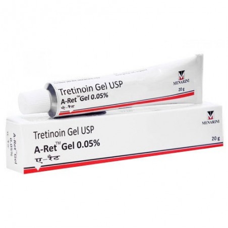 Gel A-Ret, RetinA, Anti-Rid, Anti-Acnee, Tretinoina 0.05% - Menarini - 20gr 