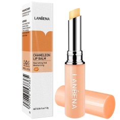 Lip Balm, Lanbena, with Cherry Oil, from Beeswax, Intense Moisturizing Effect, Chameleon, 1.8gr