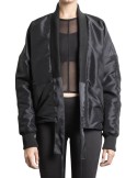 Jacheta dama, zamo®, bomber, tip kimono, model asiatic, culoare neagra, marimea l