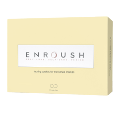 Set Plasturi Termici, Enroush, din Ingrediente Naturale, impotriva Durerilor Menstruale, Vegani, Biodegradabili, 3 buc