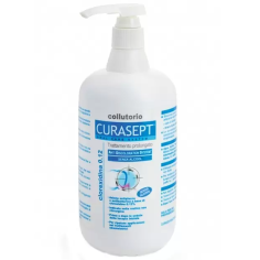 Apa de Gura, Curasept, ADS 912, Clorhexidina 0.12%, Protectie impotriva Gingiilor Iritate, fara alcool, 900ml