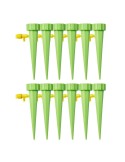 Set 12x picuratoare, zamo®, 0-60 picaturi / secunda, debit reglabil, gura de 2.5cm si 500ml, cu supapa reglabila, verde