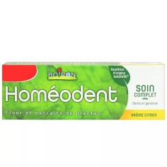 Toothpaste, Boiron, Homeodent, Bifluorinated with Plant Extracts and Chlorophyll, with Fluorine, Citrus Flavor 75ml