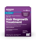 Set solutie, amazon basic impotriva caderii parului, 2%, pentru femei, tratament 3 luni, 3x 60gr