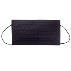 Protection Mask, Dr. Mayer, Bacterial and Particle Filtration, 3 folds, 3 layers, Black Model, 1 pc