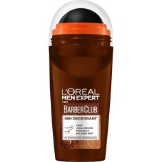 Antiperspirant Roll-On, L'Oreal Men Expert, BarberClub, Impotriva Transpiratiei Excesive, cu Ulei de Cedru, Protectie 48h, 50ml