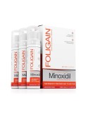 Spuma pentru cresterea parului, foligain, 5% minoxidil, fara parfum, 3 x 60ml