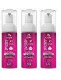 Set spuma de par, elevate, minoxidil 2%, sustine cresterea si regenerarea parului, pentru femei, fara parfum, 3 x 60 ml