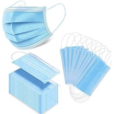 Set of 10x Disposable Masks, ZAMO, Bacterial and Particle Filtering, 3 folds, 3 layers