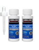 Set solutie, kirkland, pentru stimularea cresterii parului si a barbii, pipeta inclusa, 2x 60ml