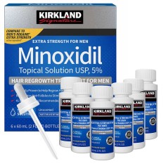 Solutie 6 Luni, Kirkland, 5%, Tratament Impotriva Caderii Parului, 6x 60ml 2