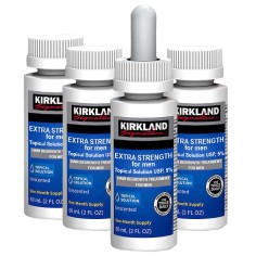Solutie 4 Luni, Kirkland, 5%, Tratament Impotriva Caderii Parului, 4x 60ml
