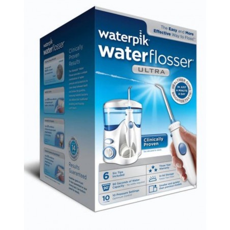 Irigator Bucal, Waterpik WP100, Ultra, 7 Varfuri Incluse, 10 Trepte Presiune, 1400 pulsatii /min, Rezervor 600ml