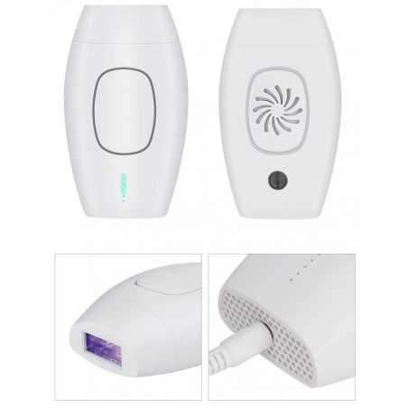 Epilator IPL, OEM, 600.000 pulsatii, Epilare Definitiva, Mod Automat, 5x Trepte Intensitate, 1x Pereche Ochelari, 2x Varfuri Inc