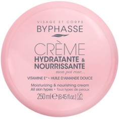 Crema Hidratanta de Fata si Corp, Byphasse, cu Vitamina E si Ulei de Migdale Dulci, 250ml