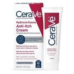 Crema de Corp, CeraVe, Hydrocortisone Anti-Itch Cream, pentru Piele Predispusa la Eczeme, Calmeaza Mancarimea Pielii si Hidratea 2