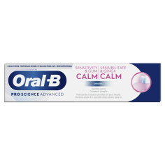 Pasta de Dinti, Oral-B, Pro-Science Advanced, Sensitivity&Gum, pentru Calmarea Gingiilor, cu Fluor, Aroma Menta, 75ml