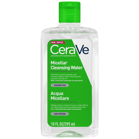 Apa Micelara, CeraVe, Hydrating Micellar Water, cu 3 Ceramide Esentiale si Niacinamide, Indeparteaza Impuritatile si Machiajul, 