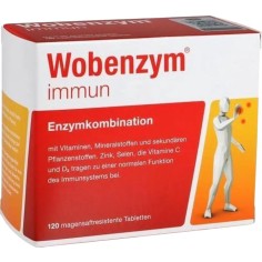 Supliment Alimentar, Wobenzm Immun, cu Vitamina C si D3, Intareste Sistemul Imunitar, 120 tablete