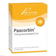 Supliment Alimentar, Pascoe, Pascorbin, cu Vitamina C, pentru Sustinerea Sistemului Imunitar, 10 fiole x 5ml