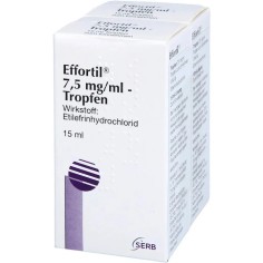 Solutie Orala, Serb, Effortil Tropfen, pentru Tratarea Tensiunii Arteriale Scazute, cu Clorhidrat de Etilefrina, 15ml