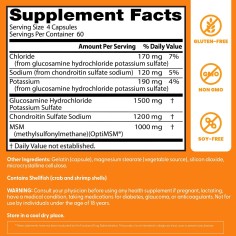 Supliment Alimentar, Doctor's Best, Glucozamina, Condroitina si MSM, pentru Sustinerea Articulatiilor, 240 capsule 2