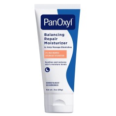 Crema de Fata, PanOxyl, Balancing Repair Moisturizer, pentru Tenul Predispus la Acnee, Hidrateaza Pielea pe Timpul Noptii, cu Niacinamide 4%, Non-Comedogenic, fara Parfum, 85gr